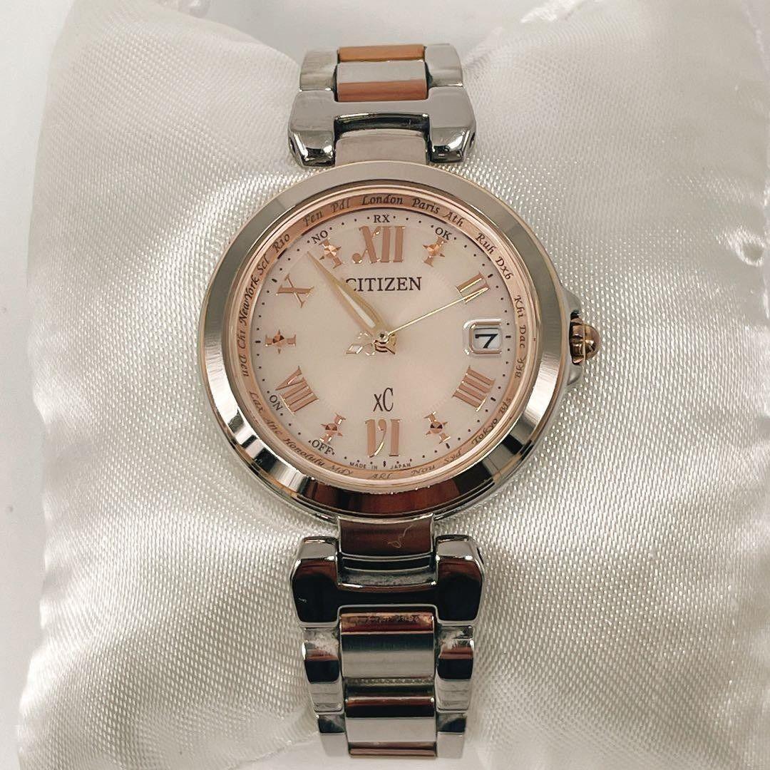 [Operation] CITIZEN Citizen XC Solar Ladies Date Watch Cross Sea Eco Drive Radio Solar