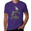 Thor Hammer Mj?lnir with Odin Ravens Hugin and Munin T-Shirt plus sizes anime clothes vintage t shirts pack