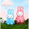 Original Vipo Miffy Raincoat Series Plush Keychain Blind Box Cute Lovely Plush Doll Bag Pendant Backpack Car Key Phone Decor