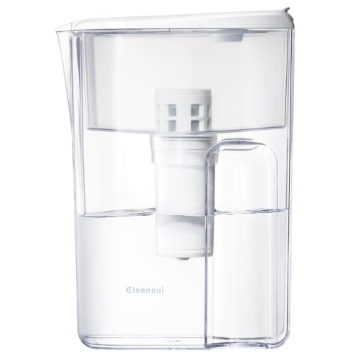 Cleansui Water Purifier, Pot-Type, Includes 1 Cartridge, Main Unit CP407-WT, Filtered Water Capacity: 1.9L, Total Capacity: 3L