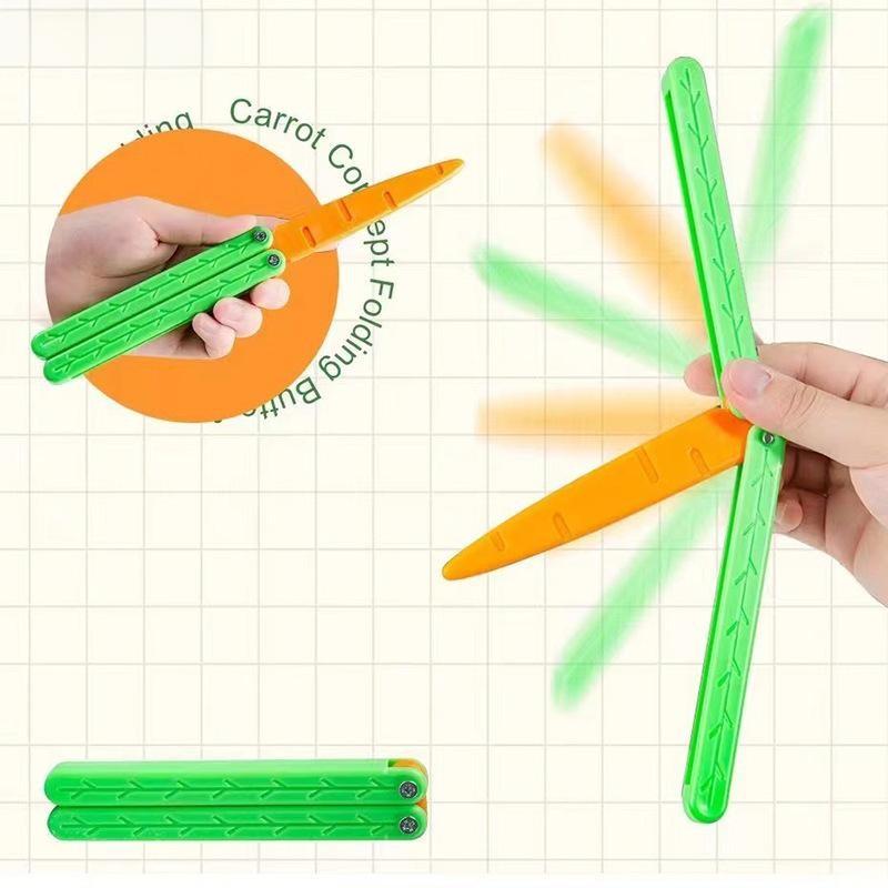 Jucărie Morcov Fluture Luminos Plastic 3d Creativ Decompresie Cadou Copii