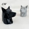 Animal Shaped Car Ornament 3D Printed Wolf Trailer Hitch Decoration, Howling Head for Truck SUV Rear Bumper, Matte Finish Outdoor Vehicle Decor