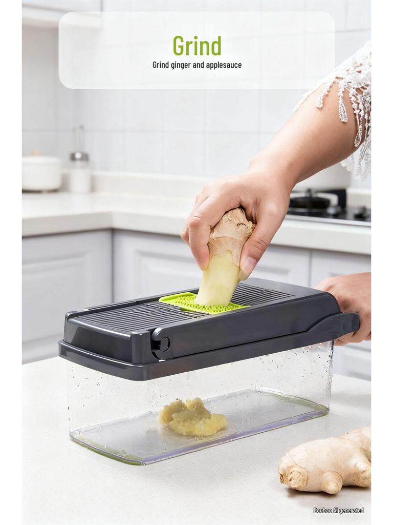 Multi-functional Vegetable Cutter & Potato Peeler Set: Slicer, Shredder, Dicer, Grater, Kitchen Gadget.