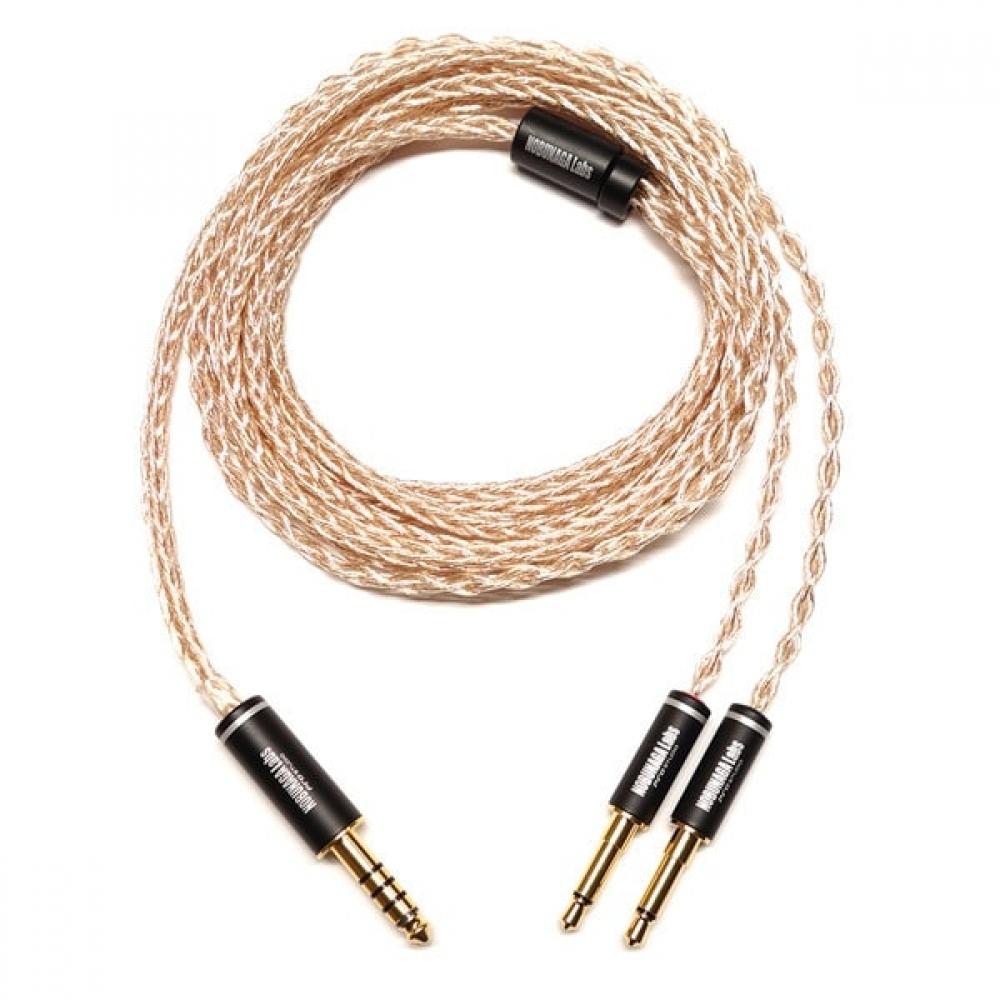 

Nobunaga Labs Tateshina Tateshina 4,4 мм, 5 полюсів, баланс, 3,5 мм, 2 полюса, моно міні X 2, кабель для навушників Nli Tsn