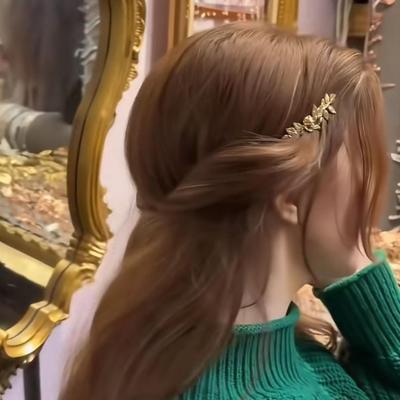 New Olive Leaves Back-worn Leaf Metal Headband Vintage Hair Accessories Wedding Headpieces Bridal Wedding Headdress for Women