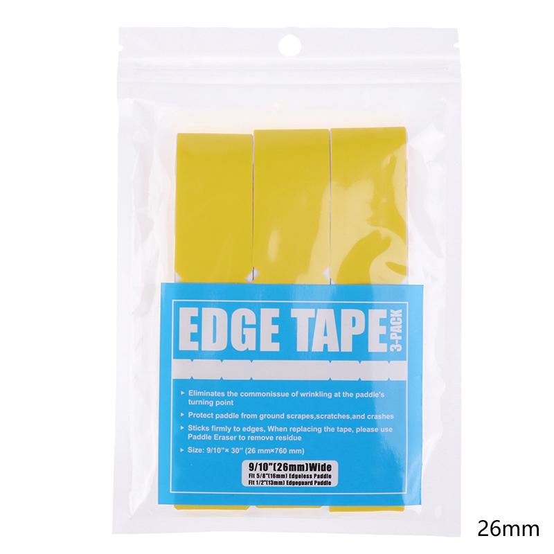 3Pcs Pickleball Racket Edge Sticker Paddle Head Edge Tape Sticker Reduce Impact And Friction Prevention Frame Protective Tape