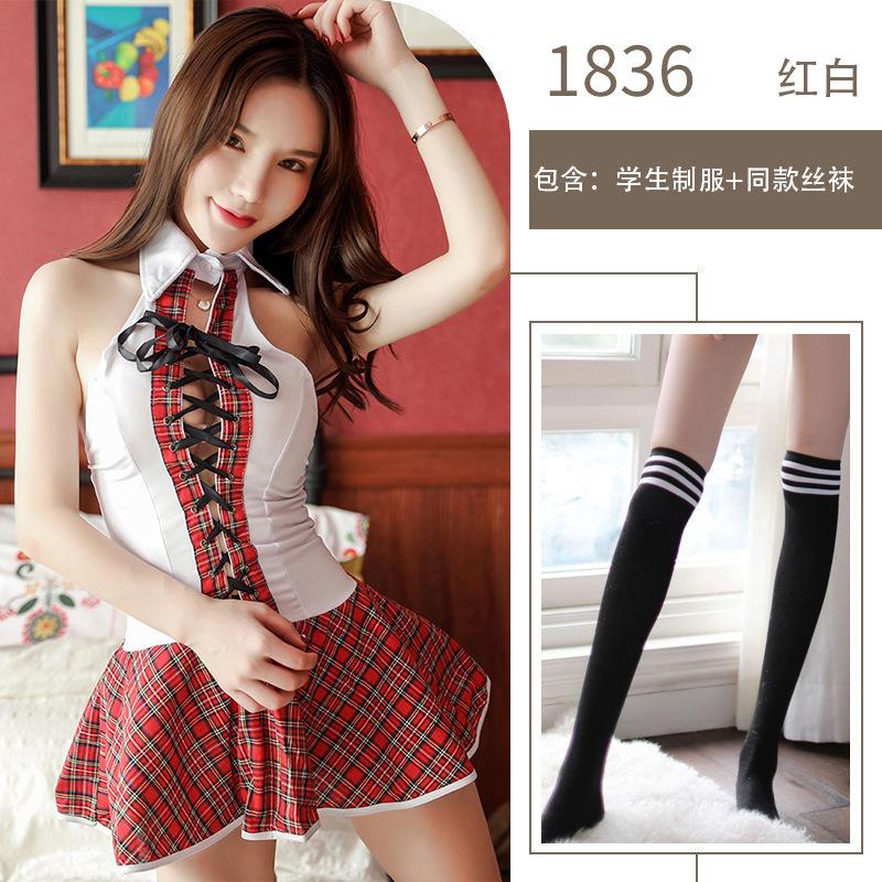 Sex Underwear Uniform Temptation Neck Japanese Senior Uniform Suit Sexy Dress Skirt Cosplay