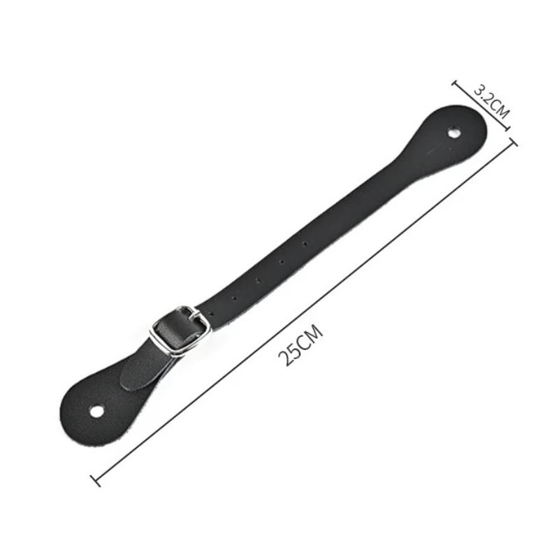 

1PC Durable Equestrian Adjustable British Boot Straps Premium Women Men Spur Straps for Horse Riding Accessories чёрный