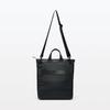 MUJI Water-Repellent Nylon 2-Way Tote Bag, Unisex, Adult, EGB63A5S, Black