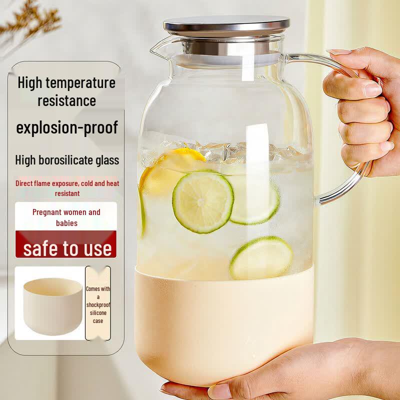 High Borosilicate Glass Refrigerator Cold Water Pitcher