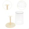 Clear Figure Display Case Rotating Stand for Collectibles Doll Storage Box