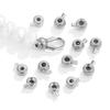 20 Pack Stopper Spacer Bead Finishing Clasps Stainless Steel Positioning Clasp