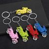 Keychain Pendant Motorcycle Design Zinc Alloy Key Chain with Metal Chain Buckle Lightweight Key Holder Backpack Car Accessory