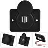 3,1A USB 3,1A Auto Dual Schwarz ABS USB-Port Steckdose Steckdose 12V LED Wasserdicht USB-Buchse Auto-USB