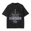 Scorpions Rock Band Rose Vintage T-Shirt for Men Crazy Cotton Tees Crew Neck Short Sleeve T Shirt Printed Clothes