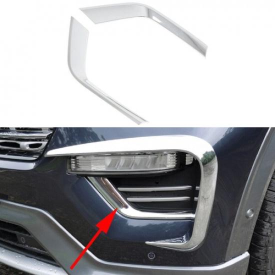 Chrome Fog Light Lamp Foglamp Cover Trim Accessories For Ford Explorer 2020 2021