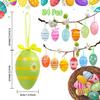 12/24 Pcs Plastic Easter Hanging Ornaments for DIY Crafts Party Favor Easter Gift