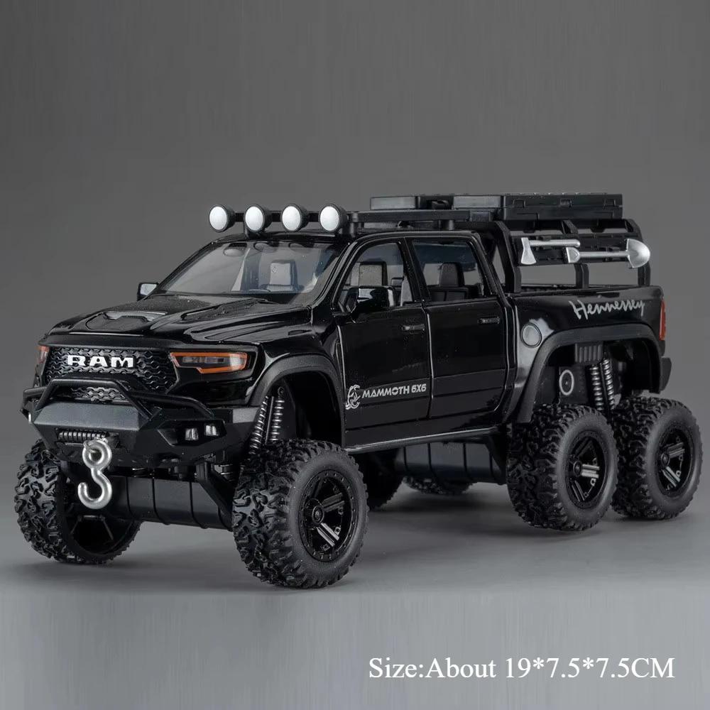1:32 Russian Avtoros 8x8 Mammoth Models Diecast Cars Toys Doors Opened Sound Light Pull Back Miniature Vehices Fun Gift for Boys