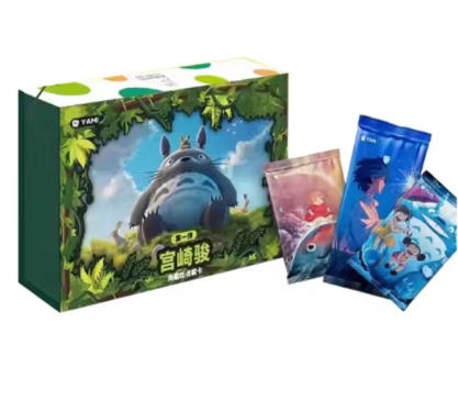 Genuine Hayao Miyazaki Anime Collection Card Chihiro and Chihiro Haal Mobile Castle Card Children Toys Christmas Gift