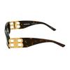Balenciaga Rectangular Sunglasses Havana/Gold Unisex Eyewear Brown BB0096S-002