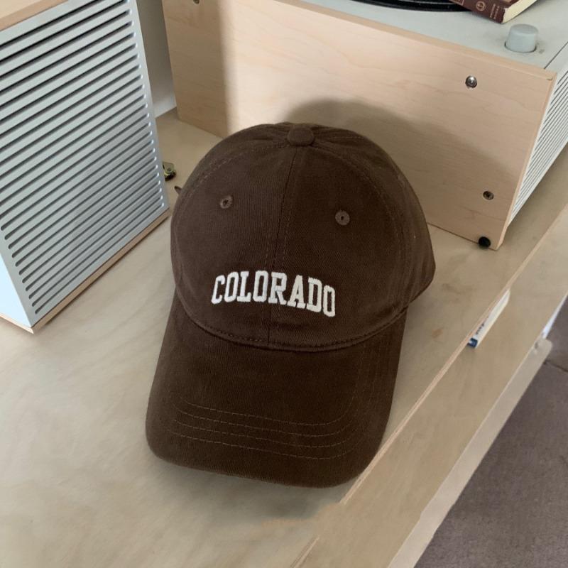 Hat Female peaked cap Deepened and widened face Small soft top baseball cap Men's versatile letter embroidered sun hat