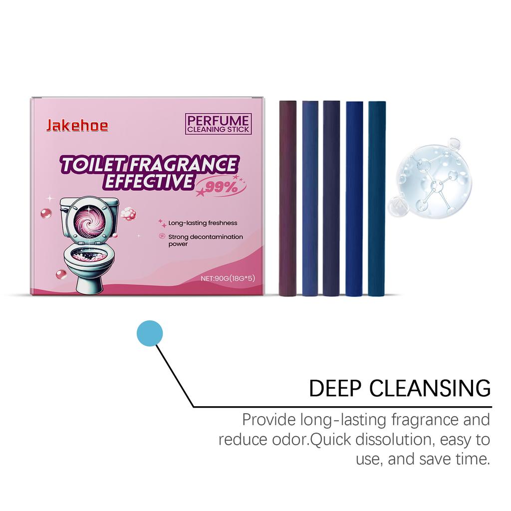 Multi-Functional Toilet Cleaning Sticks 5 Colors Long-Lasting Tank Cleaner and Bowl Freshener Toilet Deodorant Toilet Cleaner