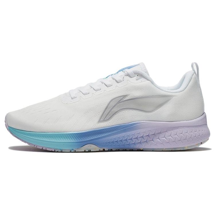Li Ning Red Hare 5 Cotton Candy Abriebfest Atmungsaktiv Niedrig geschnitten Laufschuhe Damen Mist White ARMS010-1