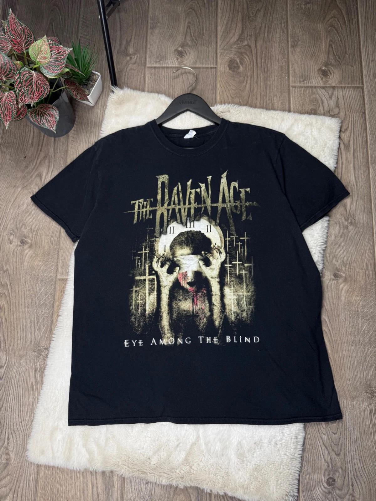 The Raven Age Band T-Shirt Men s Size XL Black Graphic Print Metal Rock Tee XL