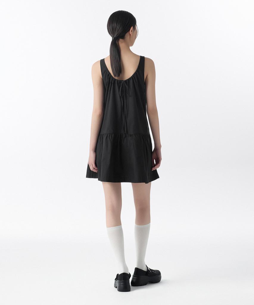 Musinsa Standard Woman Women'S Cotton Tiered Mini Dress [Black]