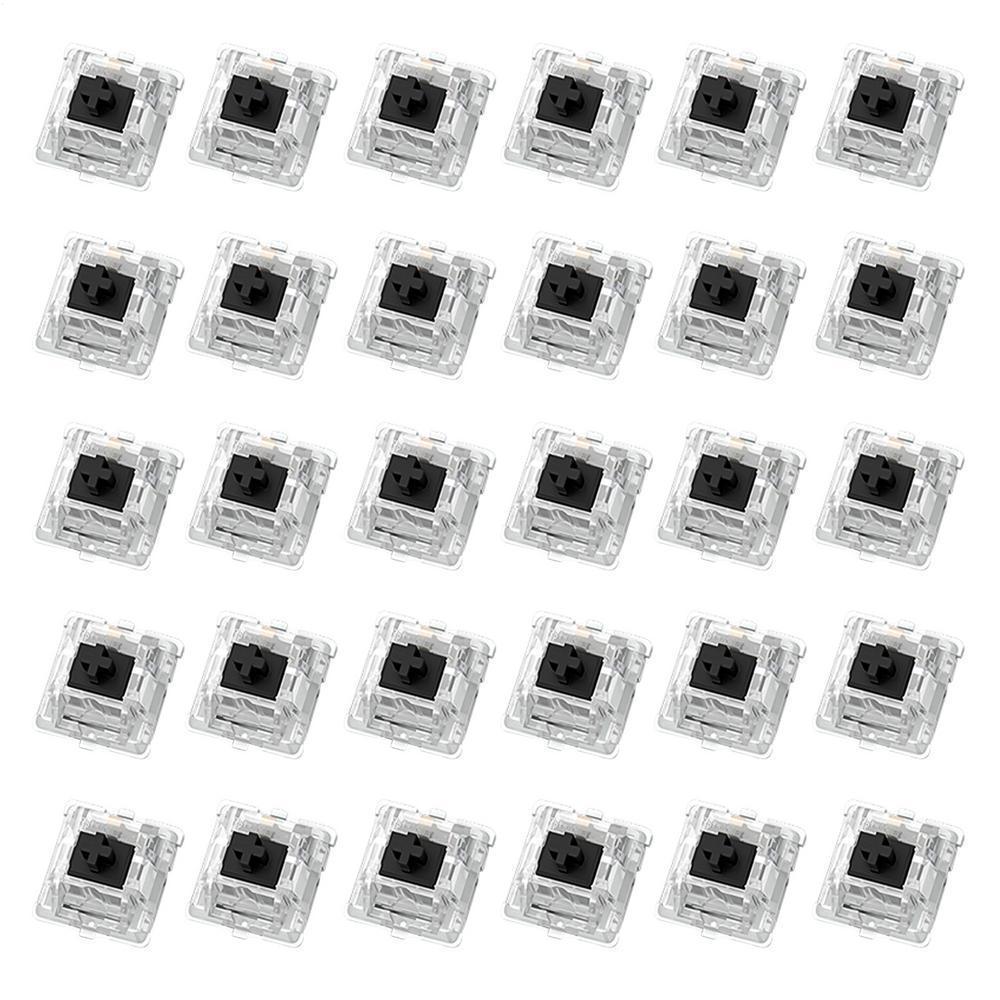 ITLY Mechanical Keyboard with Customizable Switches (Blue, Red, Black, Brown) and Keycap Puller Set Black Switch 50 pcs + 1 Metal Keycap Puller