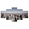 New York City Landscape Scene 5 Piece Five Panel Wall Canvas Print Modern Art Poster Picture Home Decor Gift For Him For Her