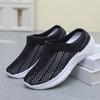 Summer women's breathable hollow mesh shoes one pedal lazy half drag hole shoes fashion casual beach women's sandals