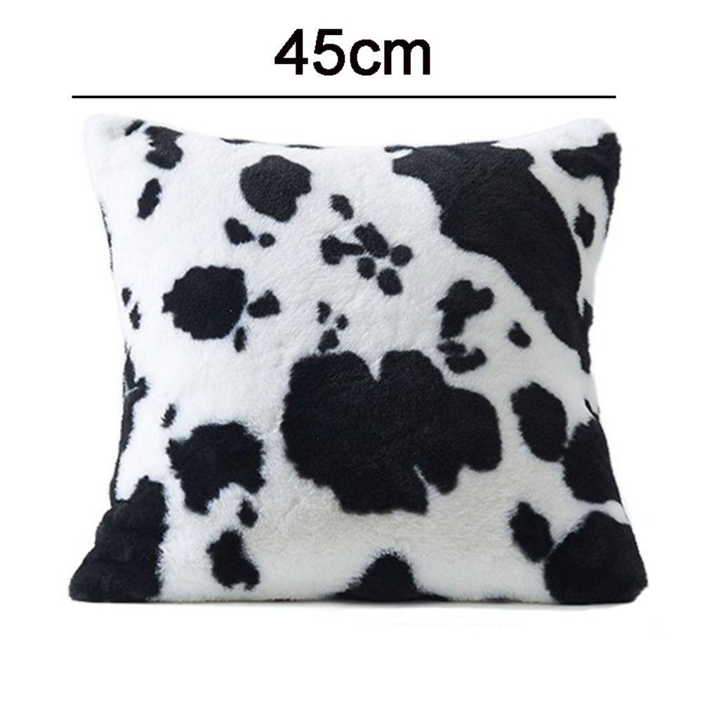 Fluff Cow Pattern Pillowcase 45CM Cushion Cover Home Decor Throw Pillowcover Sofa/Bed