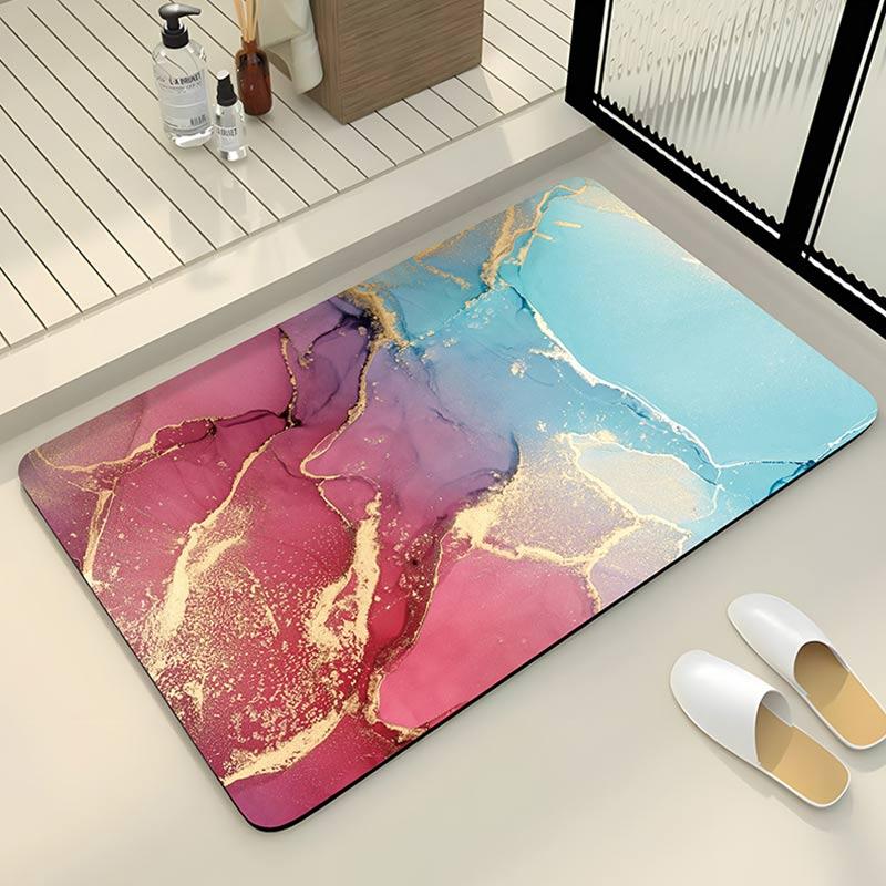 Luxury Diotomite Stone Bath Mat Anti Slip Shower Bathroom Carpet Absorbent Floor Foot Mats Quick Dry Toilet Rug Doormat Washable