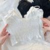 Tank Top Lace V-neck Crop Tops Women Summer Camis Backless Camisole Fashion Casual Tube Female Sleeveless