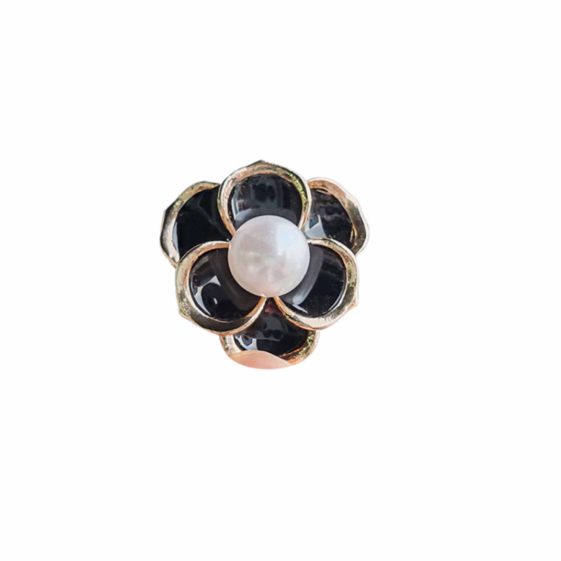 Elegant Black Rose and Camellia Red Brooch for Women s Clothing and Suits