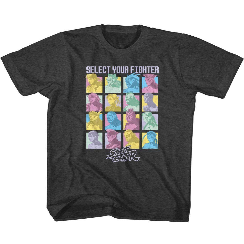 Kids Street Fighter Select Your Fighter Gaming Shirt XXXXL
