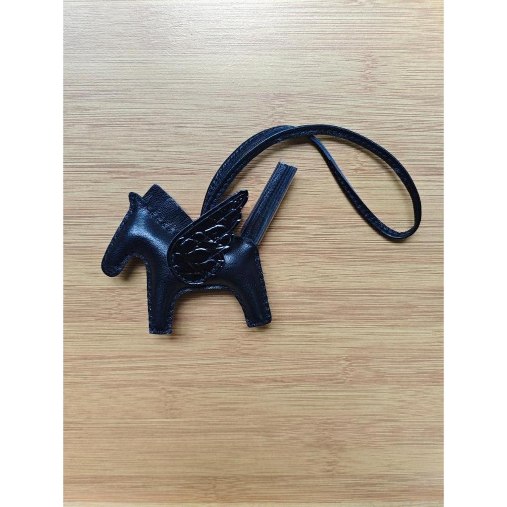 [Jahr des Pferdes] Taschenanhänger, Erfolg, Accessoires, bald Geld, Autoanhänger, Schlüsselanhänger, Lammfell Vollleder