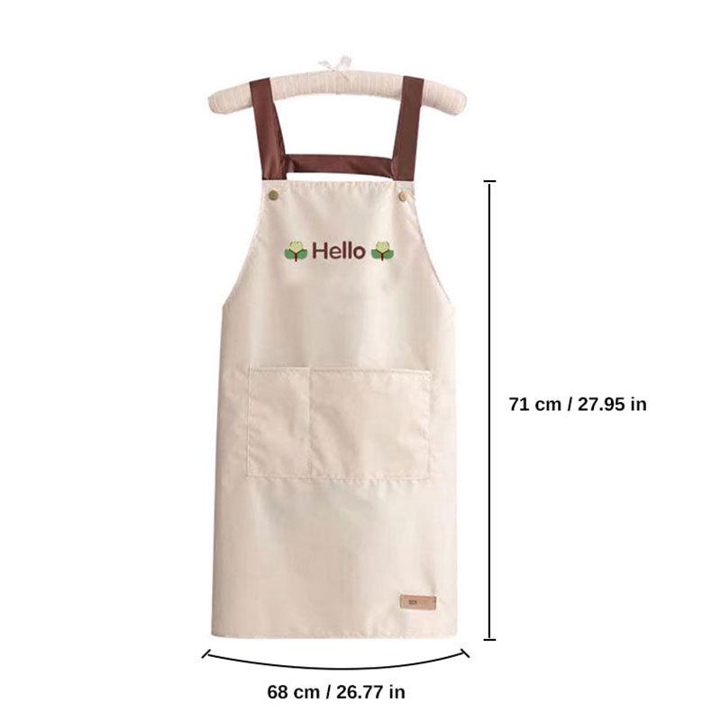 High-Density Waterproof & Oil-Proof Summer Kitchen Apron