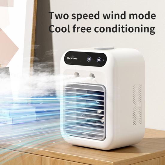 Yousheng Draagbare Airconditioner met Grote Watertank Oplaadbare Batterij Natuurlijke Windmodus Stille Werking Draagbare AC Unit