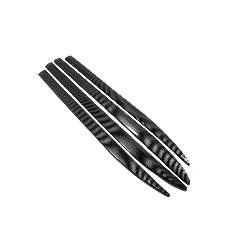 For Toyota Alphard 30 Series 2016- ABS Carbonfiber  Car Side Door Body Molding Anti-scratch Protector Side Strip Accessories