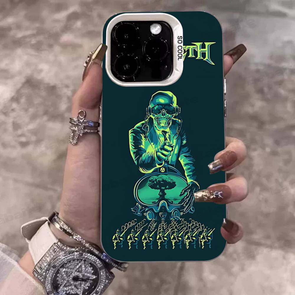 1pc Band M-MegadethS Rock Metal Phone Cases For IPhone 17 16 15 14 13 12 11 Plus Pro Max Pro Color Matte Cover