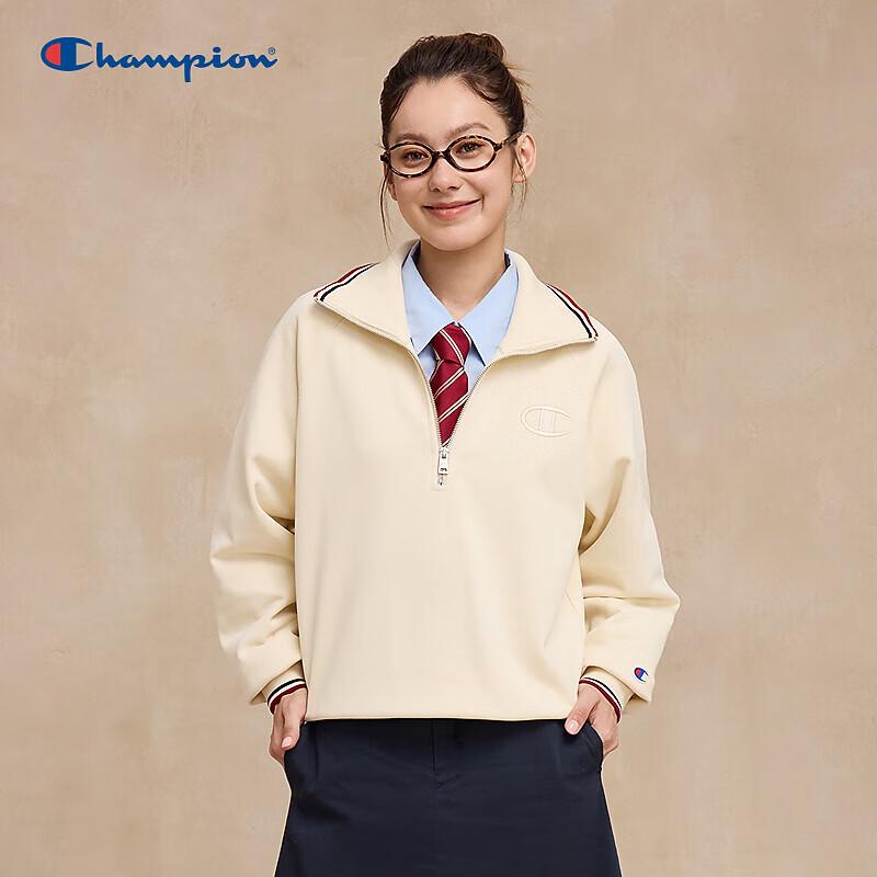 Champion Women's Half-Zip Polo Collar Sweatshirt