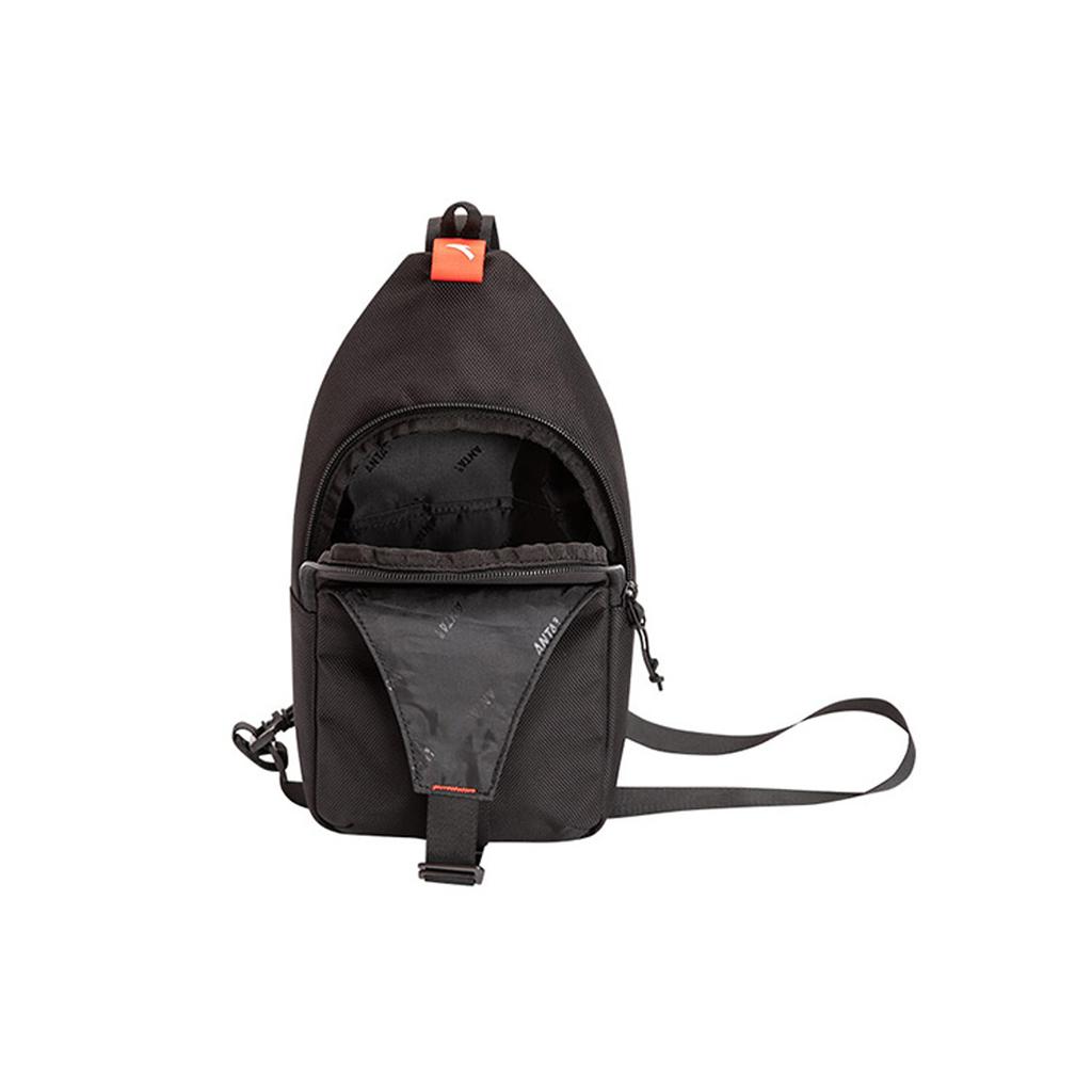 New Anta Variety Training Collection Nylon Spell PU Sling Bag Unisex Basic Black 192217133-1