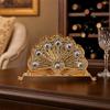 Gold Table Napkin Organizer Hollow Out Napkin Dispenser Decorative Napkin Holder  For Kitchen