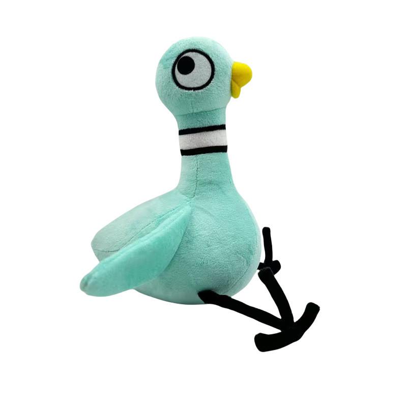 Large Eyed Blue Dove Plush Toy Stuffed Animal With Cotton Kids 25cm Gift