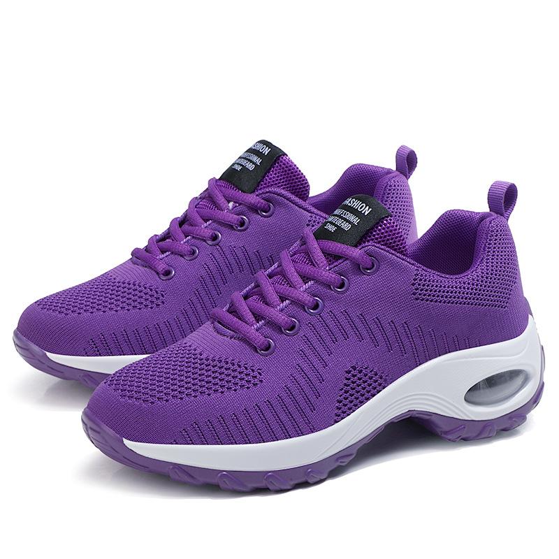 Summer Quanzhou women's shoes black running sports shoes mesh breathable casual shoes air cushion travel shoes platform non-slip shoes