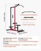 LAT Pull Down Machine, 2-in-1 Row Cable Machine, Cable Machines Home Gym with 3-Level Adjustable Seat, 4-Level Adjustable Foam Roller, Load 227kg Lat