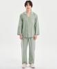[May Flower] Classic Mint Long Sleeve Pure Cotton Men's Plus Size Pajamas Set [Shipped from Korea] 100% Authentic