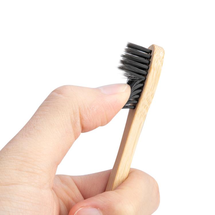 High Quality Eco-Friendly Natural Biodegradable Charcoal Bamboo Toothbrush Soft Home Use Teeth Whitening Brush